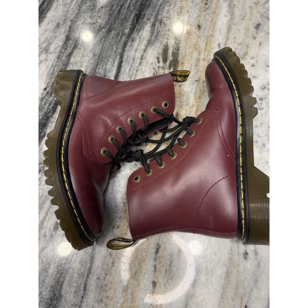Dr. Martens Womens Luana Cherry Red Boots Size 6 - Picture 3 of 5